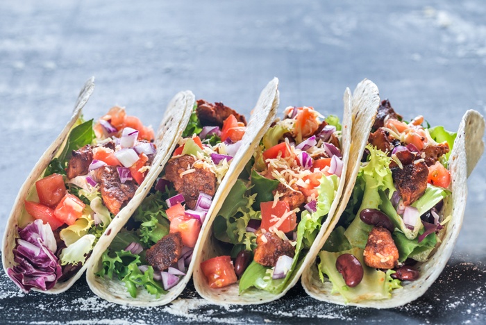 Vegan pinto bean tacos